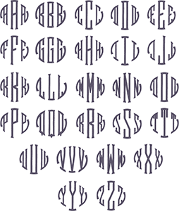 Picture of Seal Monogram Font